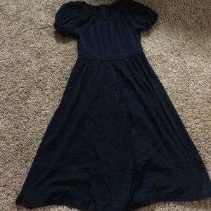 Navy cotton eShakti dress